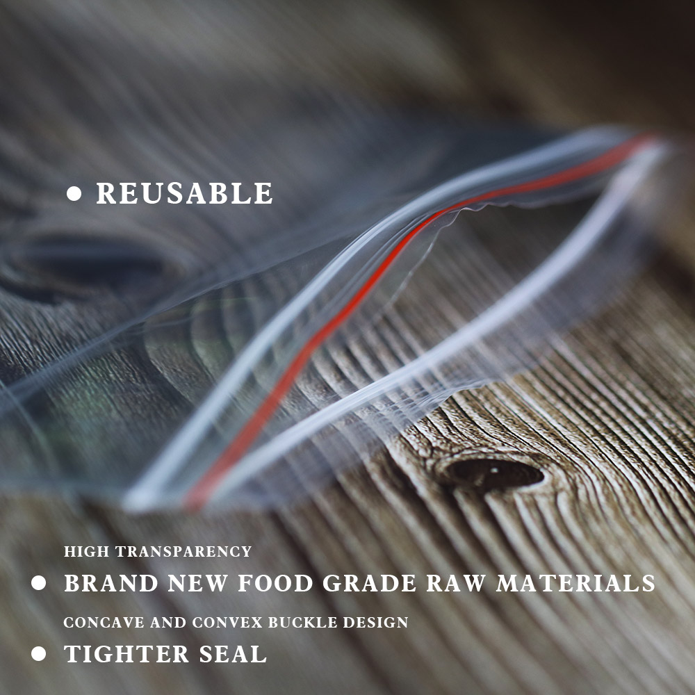 100 개/갑 Resealable 지퍼 잠금 가방 셀프 - Food Storage Ziploc Bags 리뷰 및 가격