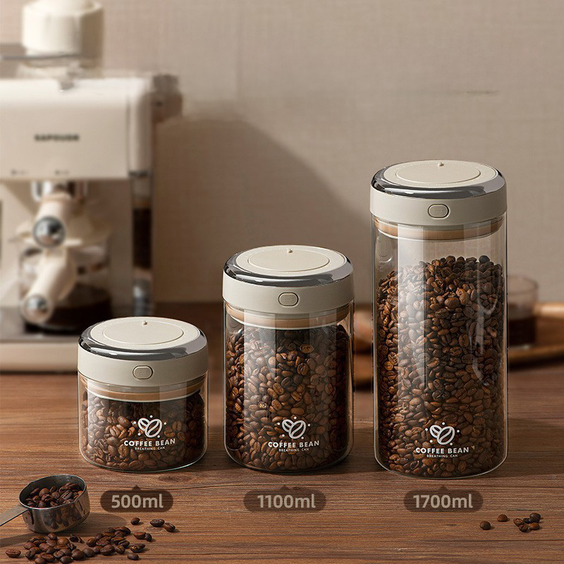 500/1100/1700ml 커피 원두 진공 밀봉 탱크 - Food Storage Vacuum 리뷰 및 가격