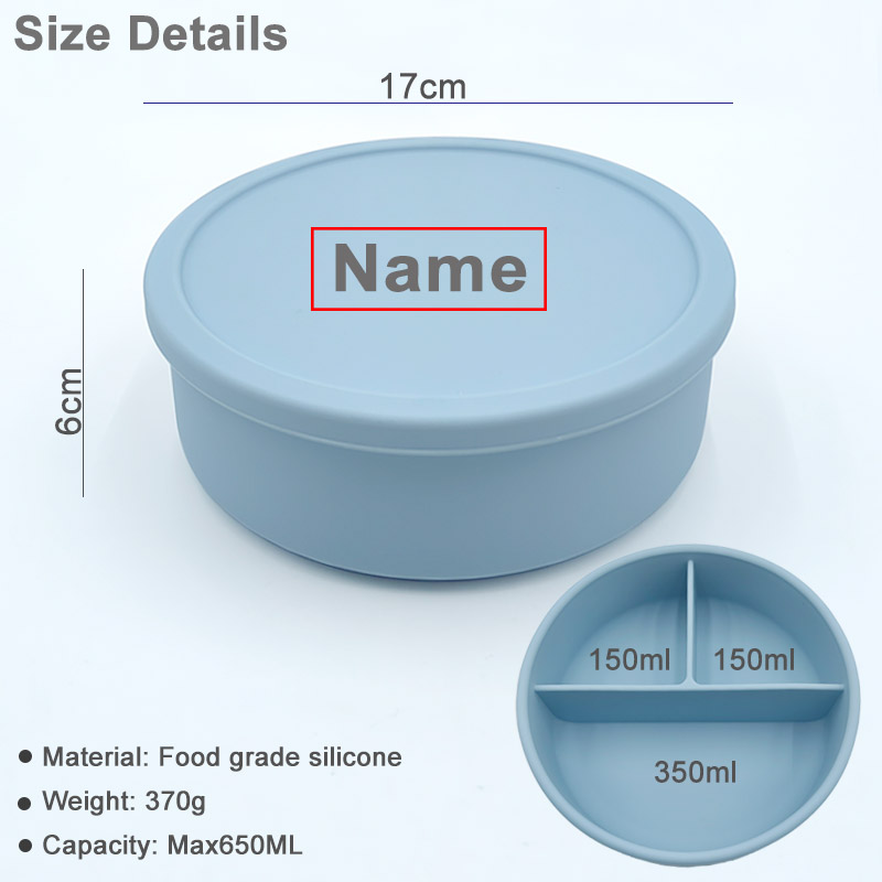 어린이용 누수 방지 실리콘 도시락 상자, 유아용 식품  - Food Storage Name 리뷰 및 가격
