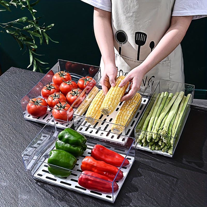 1pc주방 냉장고 보관 상자 서랍 유형 신선 유지 상자 - Food Storage Frozen 리뷰 및 가격