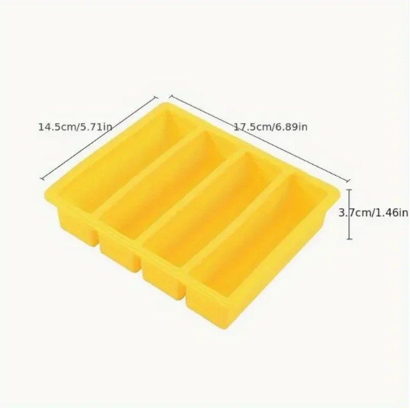 1Pc 실리콘 냉동고 트레이 뚜껑 포함 4 그리드 보관 - Food Storage Frozen 리뷰 및 가격