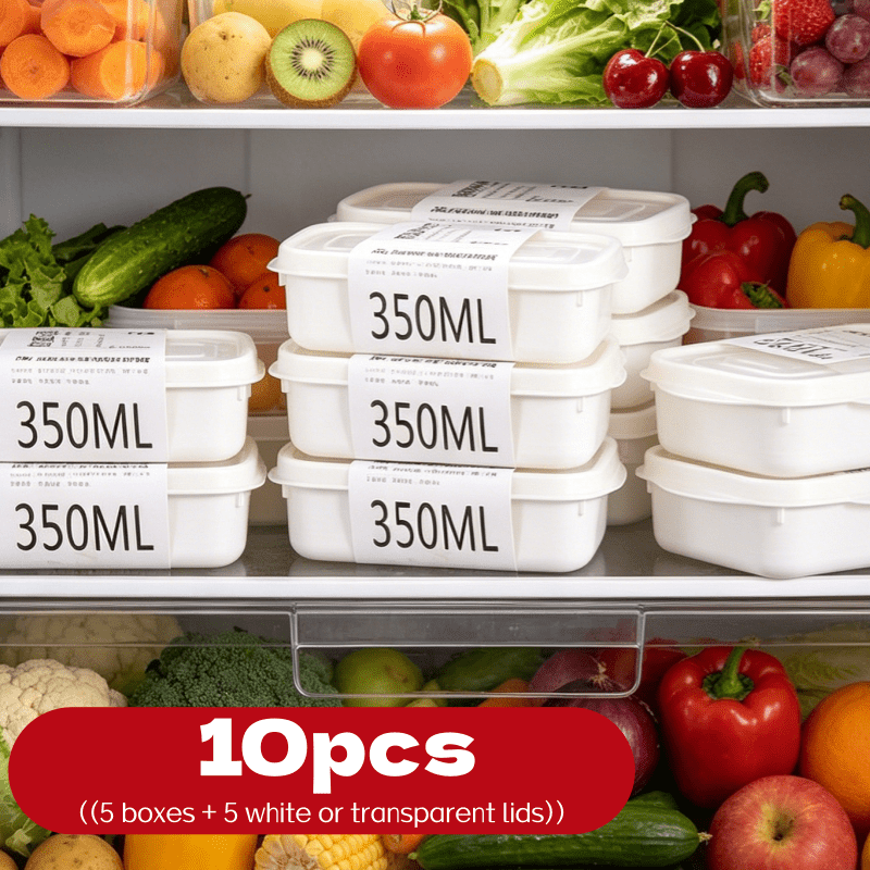 10개 재사용 가능 적층형 식품 보관 용기 세트 5개  - Food Storage Boxes With Lids 리뷰 및 가격