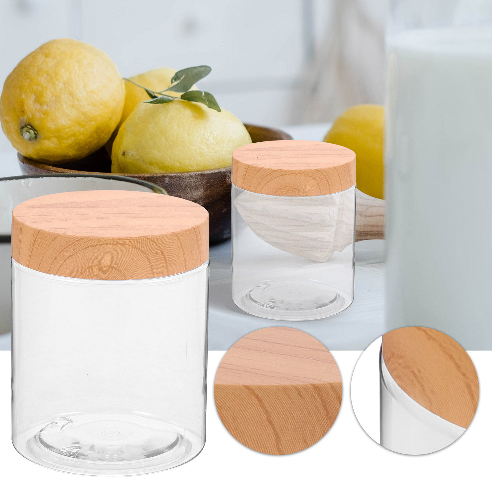 6개 세트 주방용 밀폐 용기, 투명 플라스틱 재질, 건 - Food Storage Airtight 리뷰 및 가격