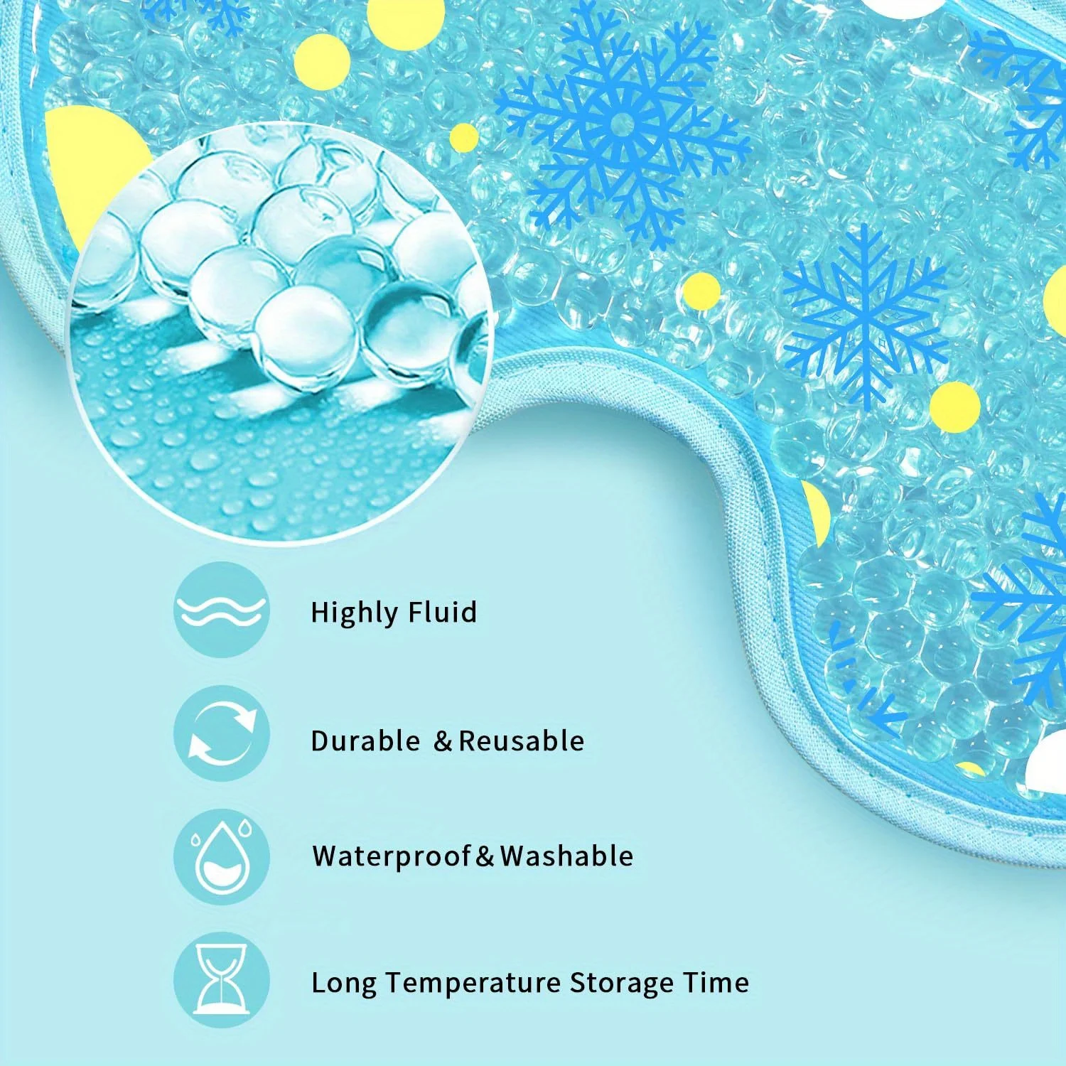 젤 비드가 있는 쿨링 아이 마스크, 재사용 가능한 콜드 - Cold Pack Ice Gel 리뷰 및 가격