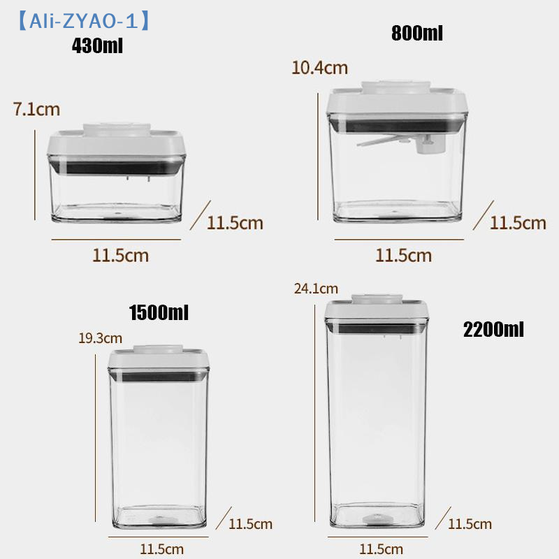 【ZYAO-1】1개 시리얼 용기 주방용 누름식 밀폐 용 - Airtight Cereal Jar 리뷰 및 가격