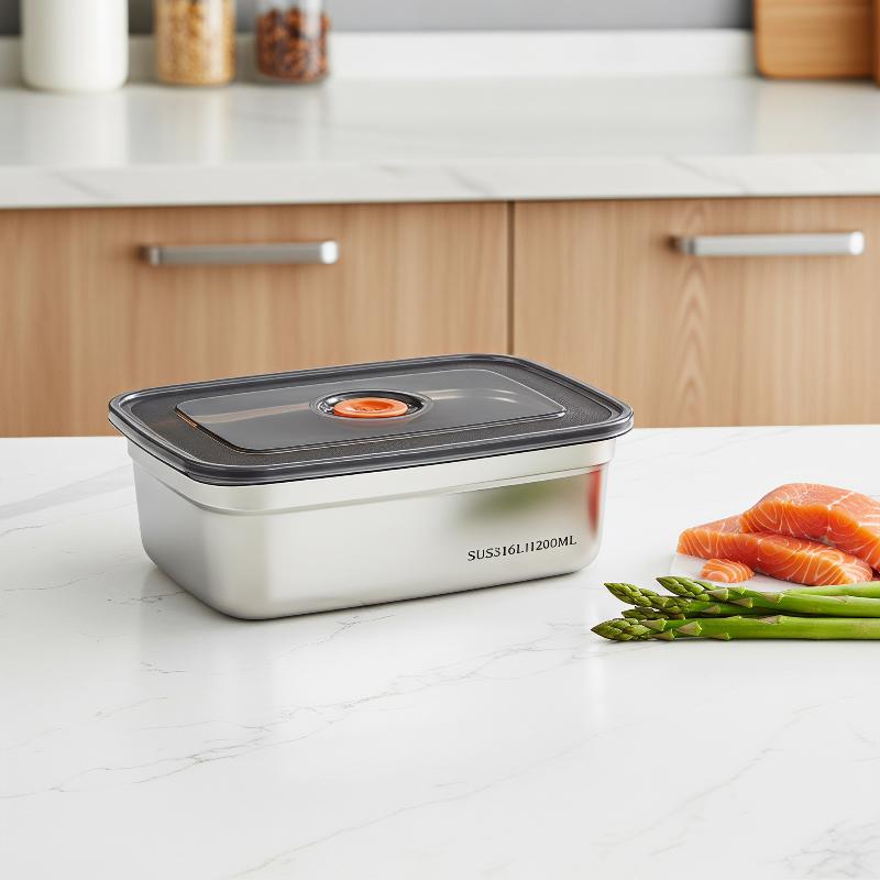 스테인리스 스틸 밀폐형 도시락 대용량 식품 안전 보관  - Food Storage Safe 리뷰 및 가격