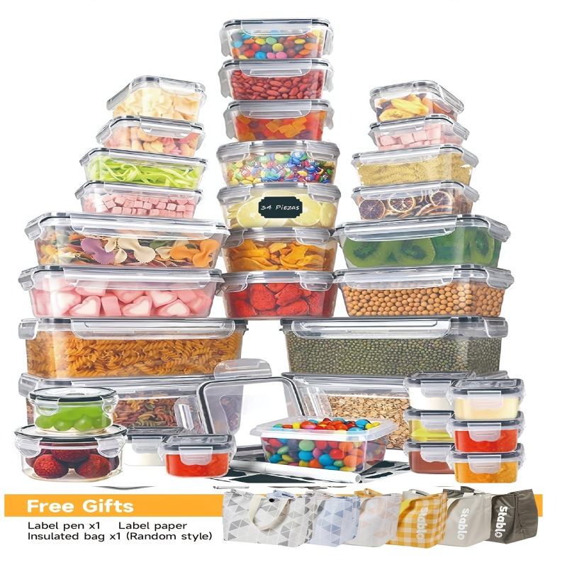 48개 BPA 프리 식품 보관 세트 – 주방, 식료품  - Food Storage Equipment 리뷰 및 가격