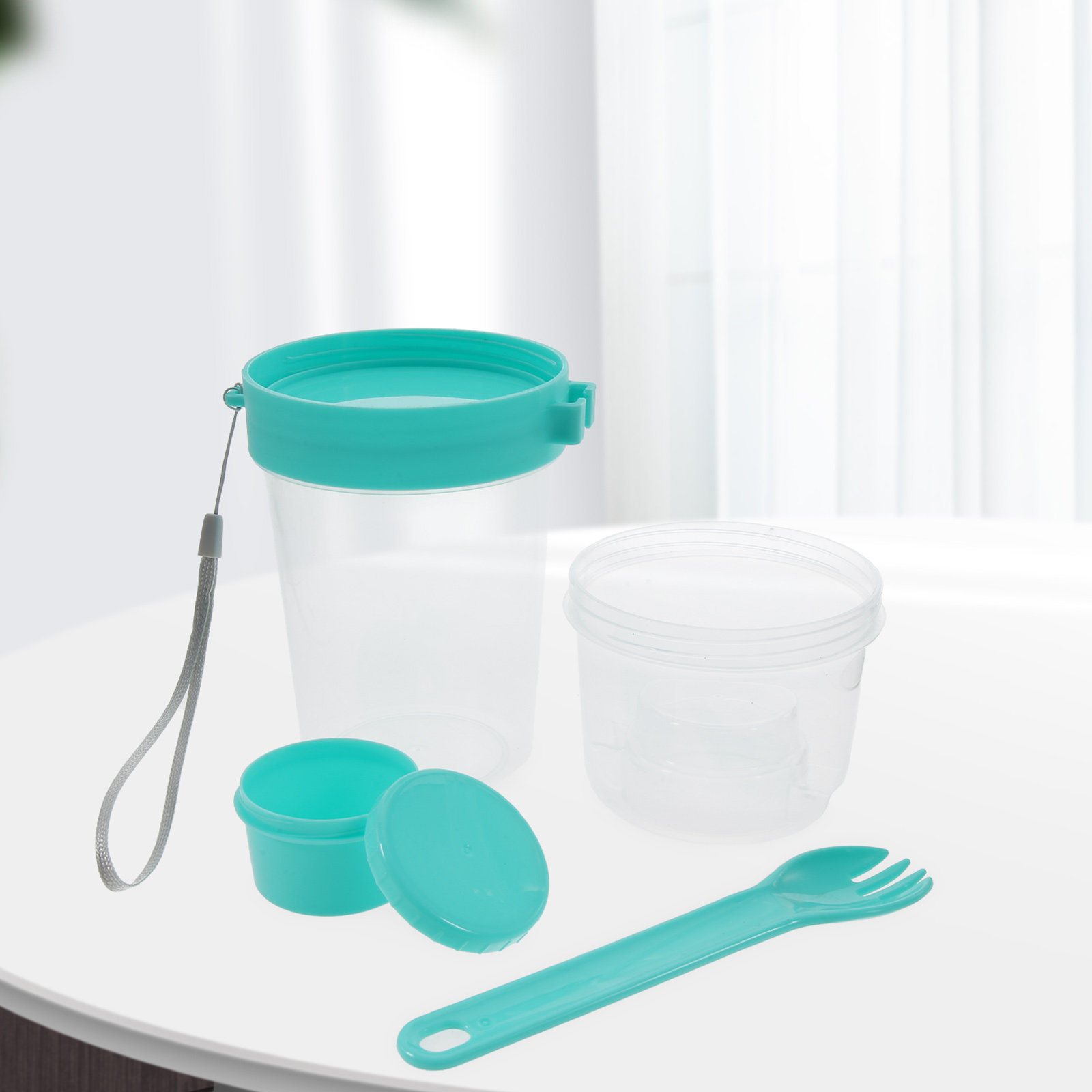 1세트 휴대용 샐러드 컵 이중 칸막이 오트밀 용기 밀폐 - Airtight Cereal Jar 리뷰 및 가격