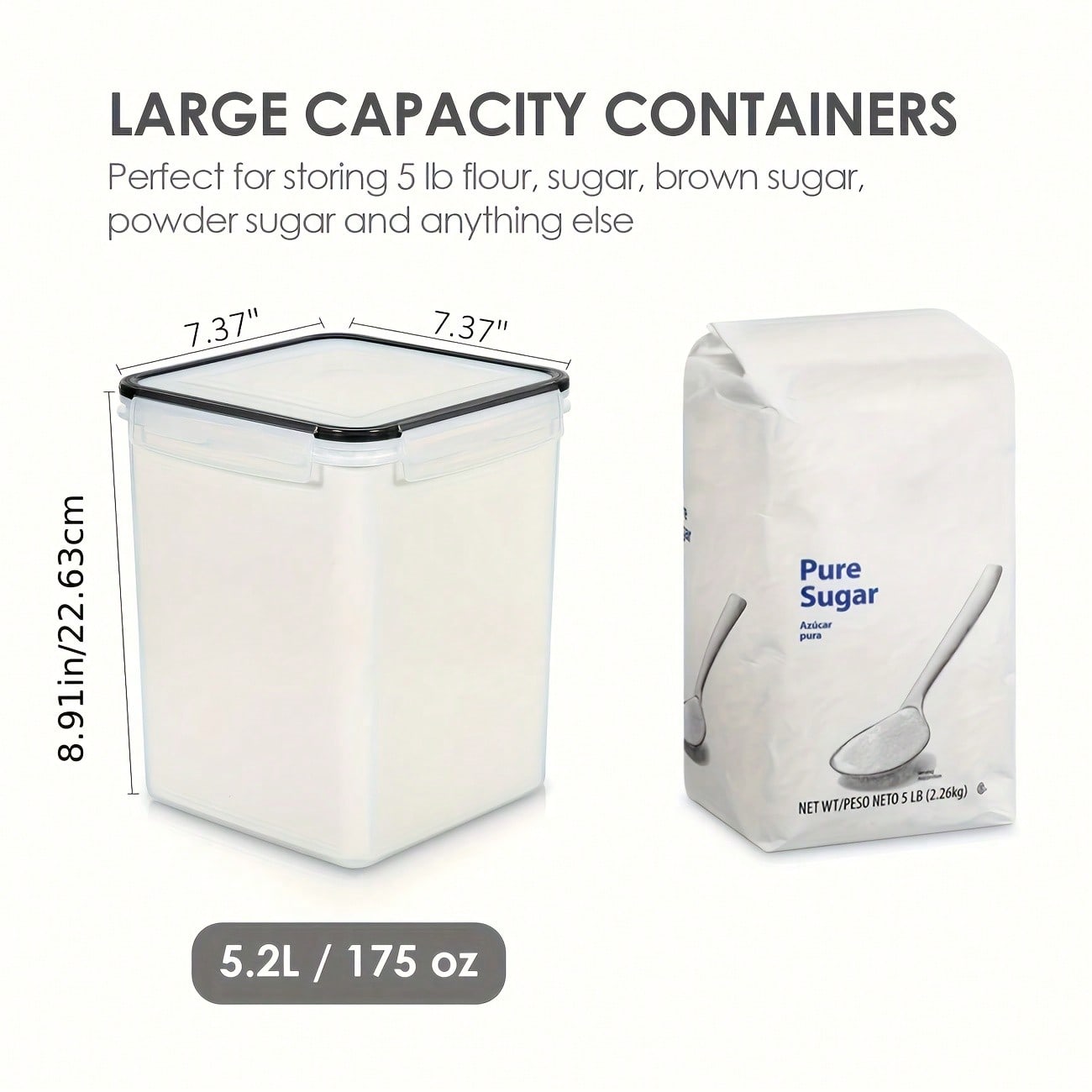 대용량 식품 보관 용기 4개 세트, 5200ml/175 - Food Storage Glass Set 리뷰 및 가격