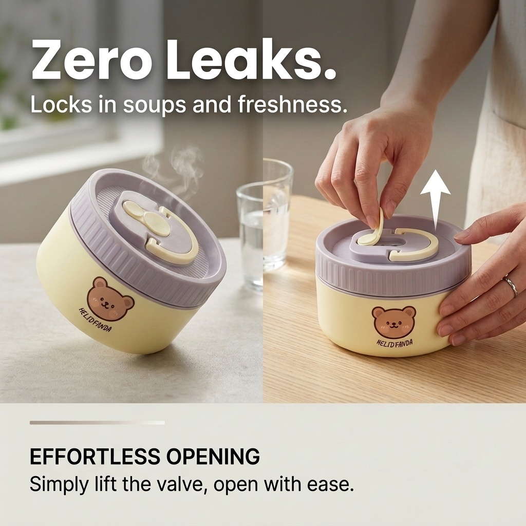304 스테인리스 스틸 어린이용 도시락통, 누수 방지  - Food Storage Quart 리뷰 및 가격